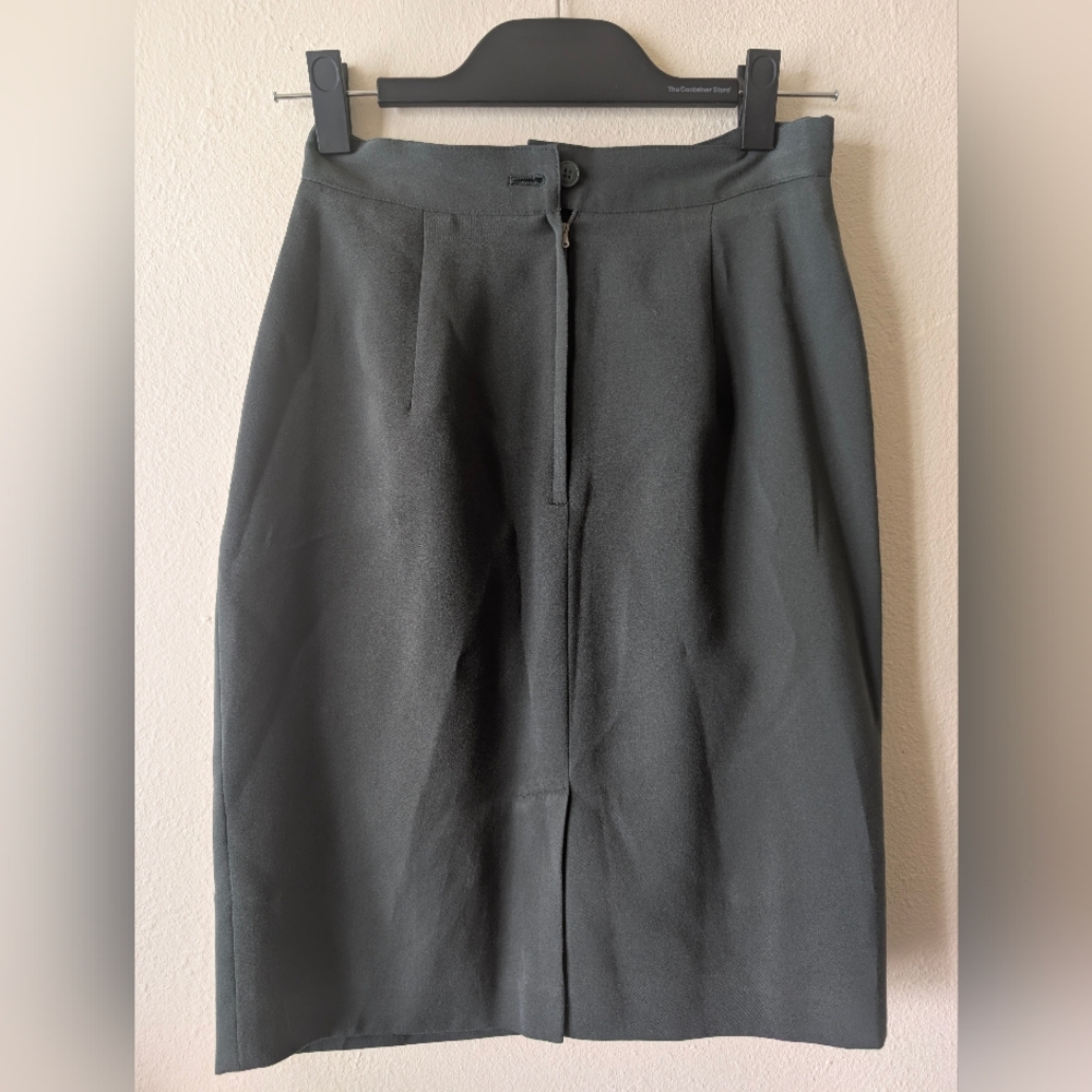 Valerie Stevens Dark Green Pencil Skirt